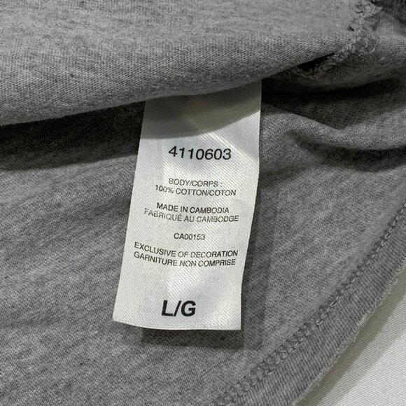 Womens Champion T-Shirt Gray Size Large Short Sleeve Graphic - Picture 4 of 6